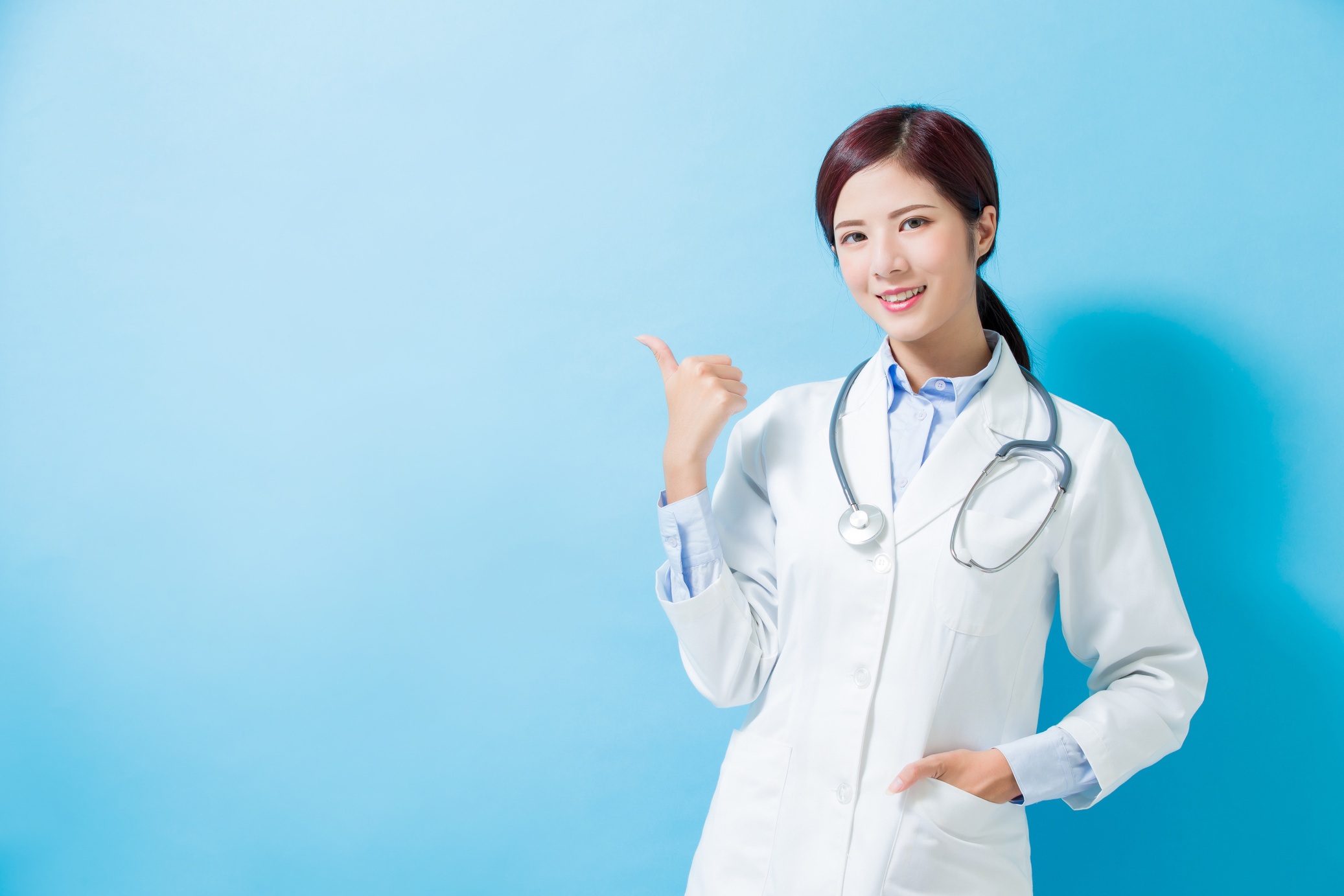 Woman Doctor Thumb up